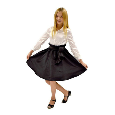 Black Paper Bag Skirt