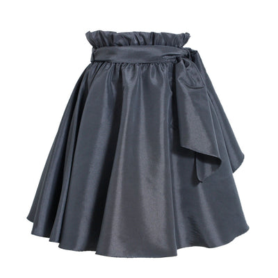 Black Paper Bag Skirt