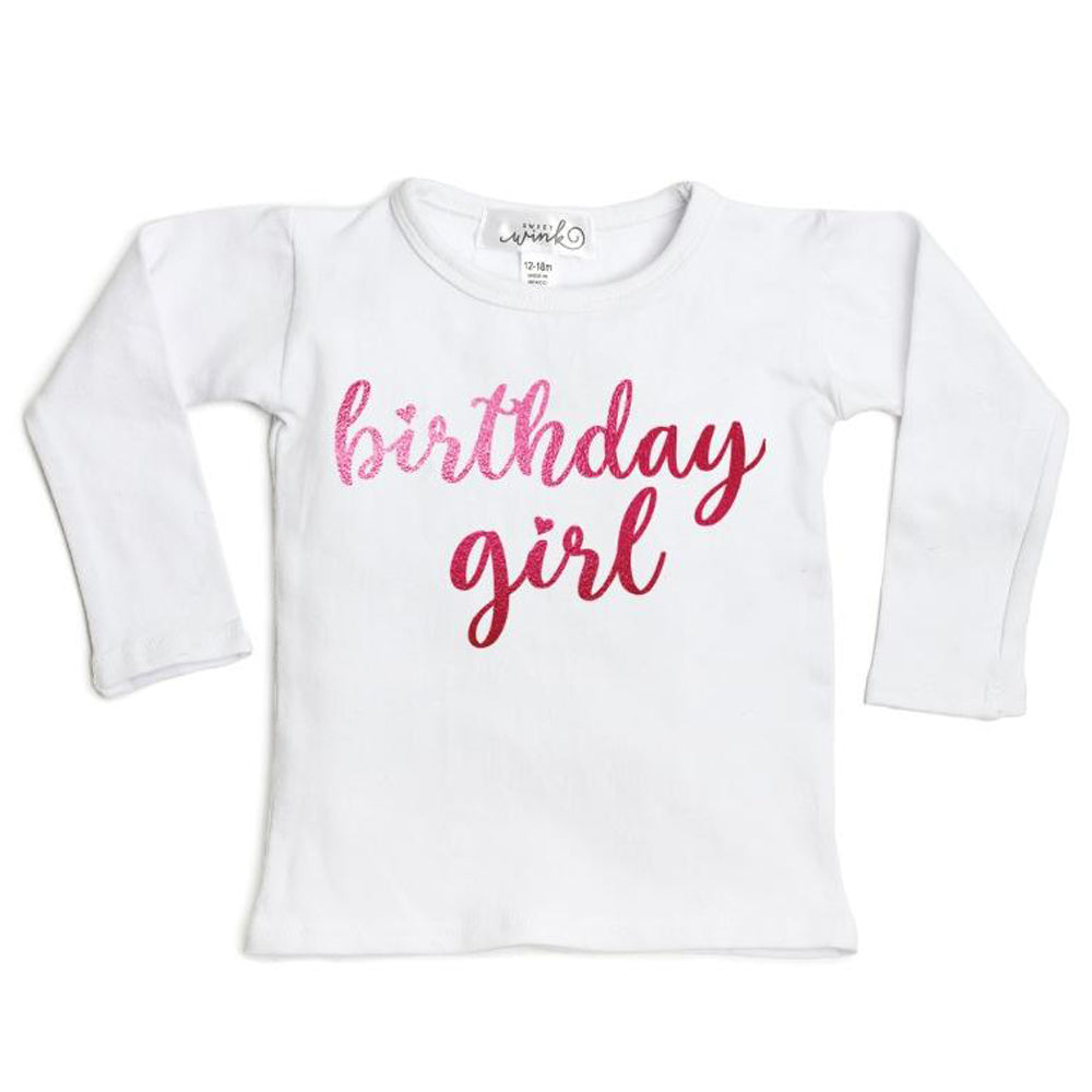 Birthday Girl White Long Sleeve Shirt