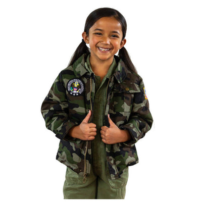2-Patch Green Camouflage Jacket