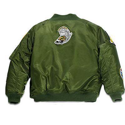 7-Patch MA-1 Green Flight Jacket