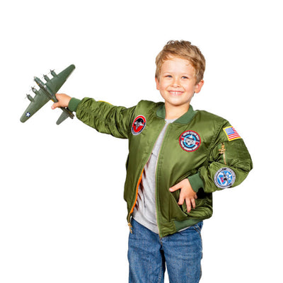 7-Patch MA-1 Green Flight Jacket