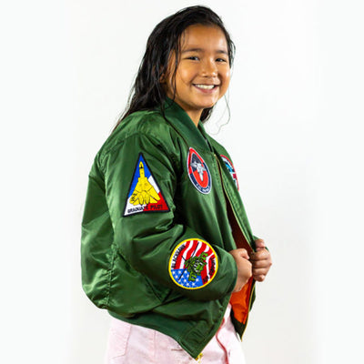 7-Patch MA-1 Green Flight Jacket