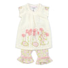 Baby Girls Bunny Garden Top and Floral Print Leggings Set