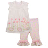 Baby Girls Bunny Garden Top and Floral Print Leggings Set