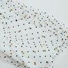 Girls White Jersey Top with Dotted Mesh Puff Sleeves