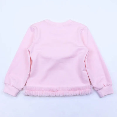 Girls Pink 3D Candy Sweatshirt