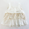 Toddler and Little Girls 2T-6 White Floral Tiered Top