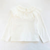 Toddler and Little Girls Lace Collar Top