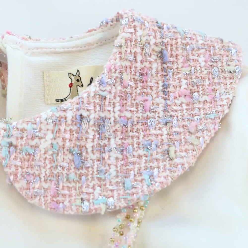 Pink Tweed Mix Top with Purse Pocket