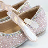 Pink Clear Stone Flat Dress Shoes
