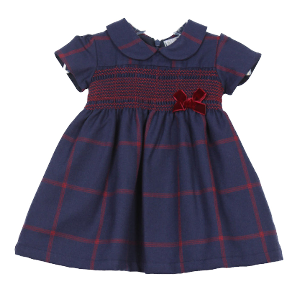 Girls Purple and Burgundy Plaid Dress