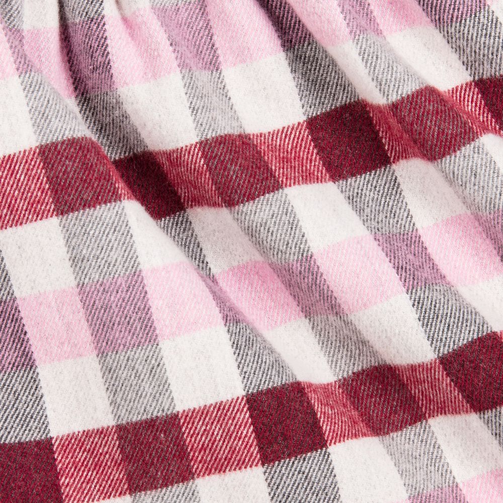 Baby Girls Red Knit and Plaid Dress