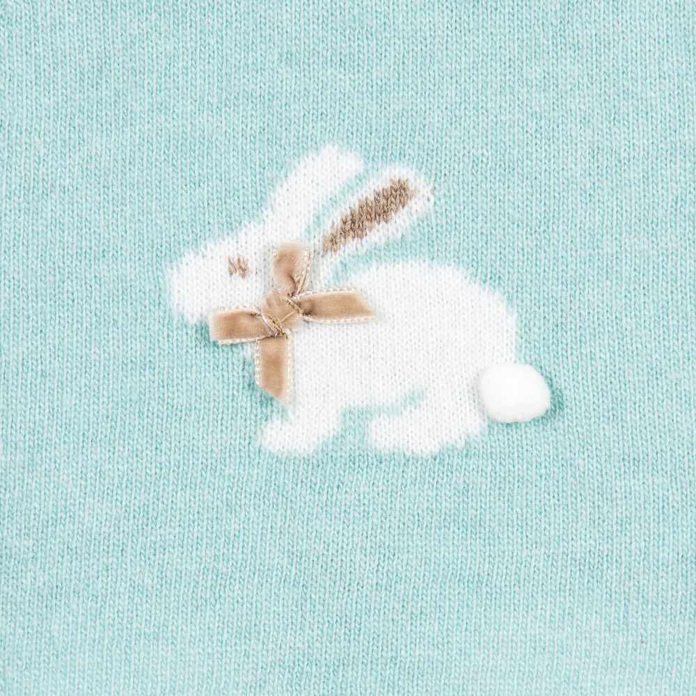 Baby Girls Knit Bunny Sweater and Bloomer Set