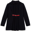 Girls Roll Neck Heart Sweater