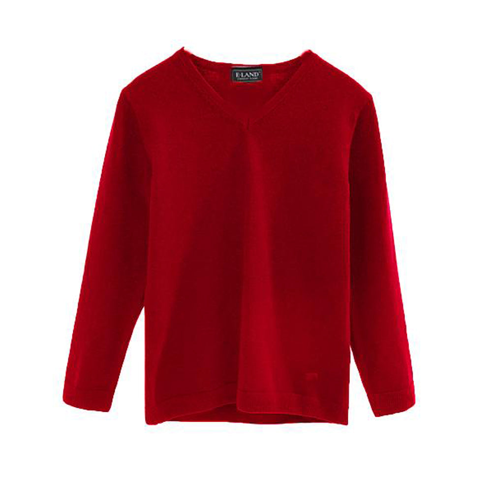 Red V-Neck Sweater