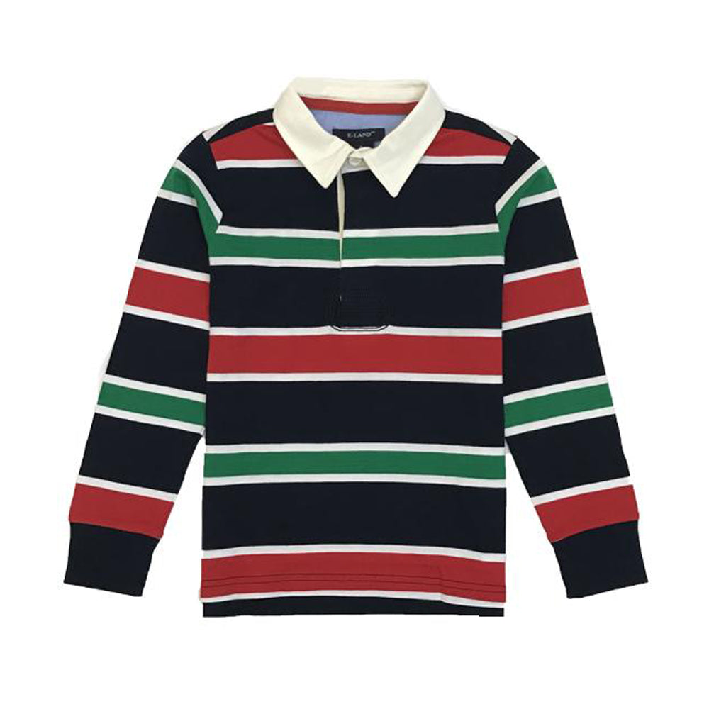 Holiday Striped Polo Shirt