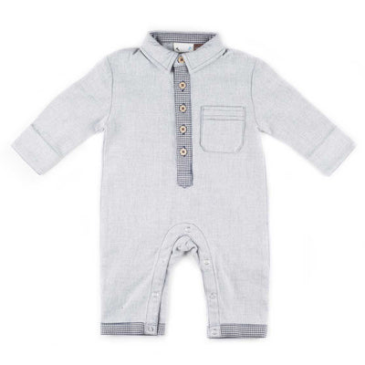 Boys Heather Gray Romper