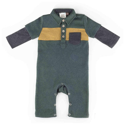 Boys Forrest Colorblock Knit Romper