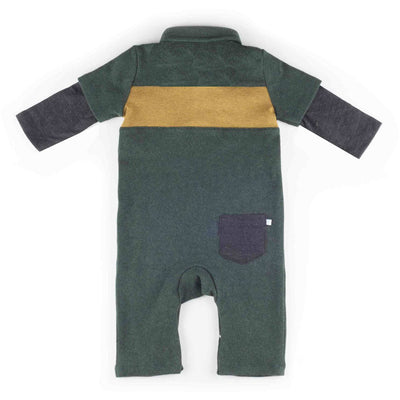 Boys Forrest Colorblock Knit Romper