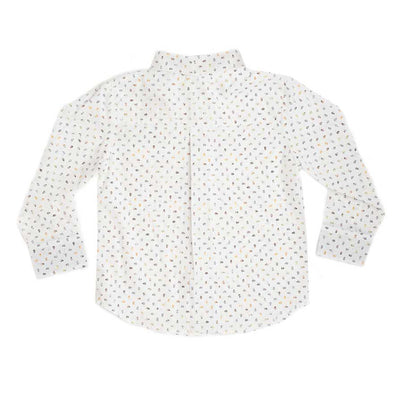Boys Long Sleeve Paisley Print Shirt