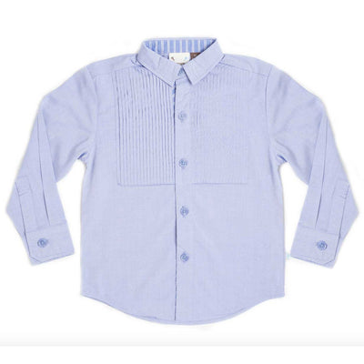 Boys Long Sleeve Blue Shirt
