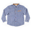 Boys Long Sleeve Leaf Print Shirt
