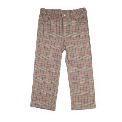 Boys Gentlemen Plaid Pants