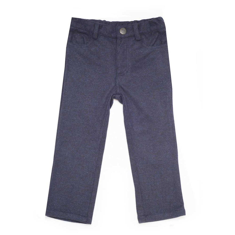 Boys Navy Knit Pants