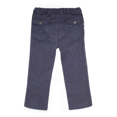 Boys Navy Knit Pants
