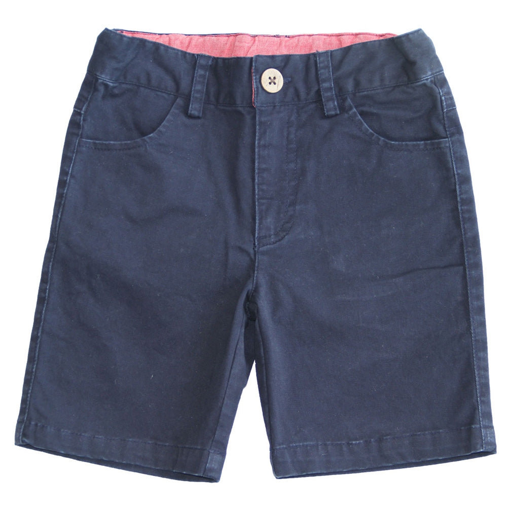 Boys Navy Twill Shorts