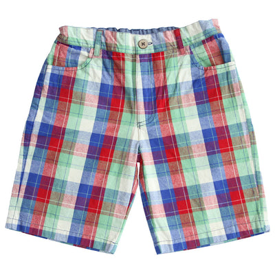 Boys Augusta Plaid Shorts