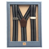 Black andWhite Stripe Suspenders