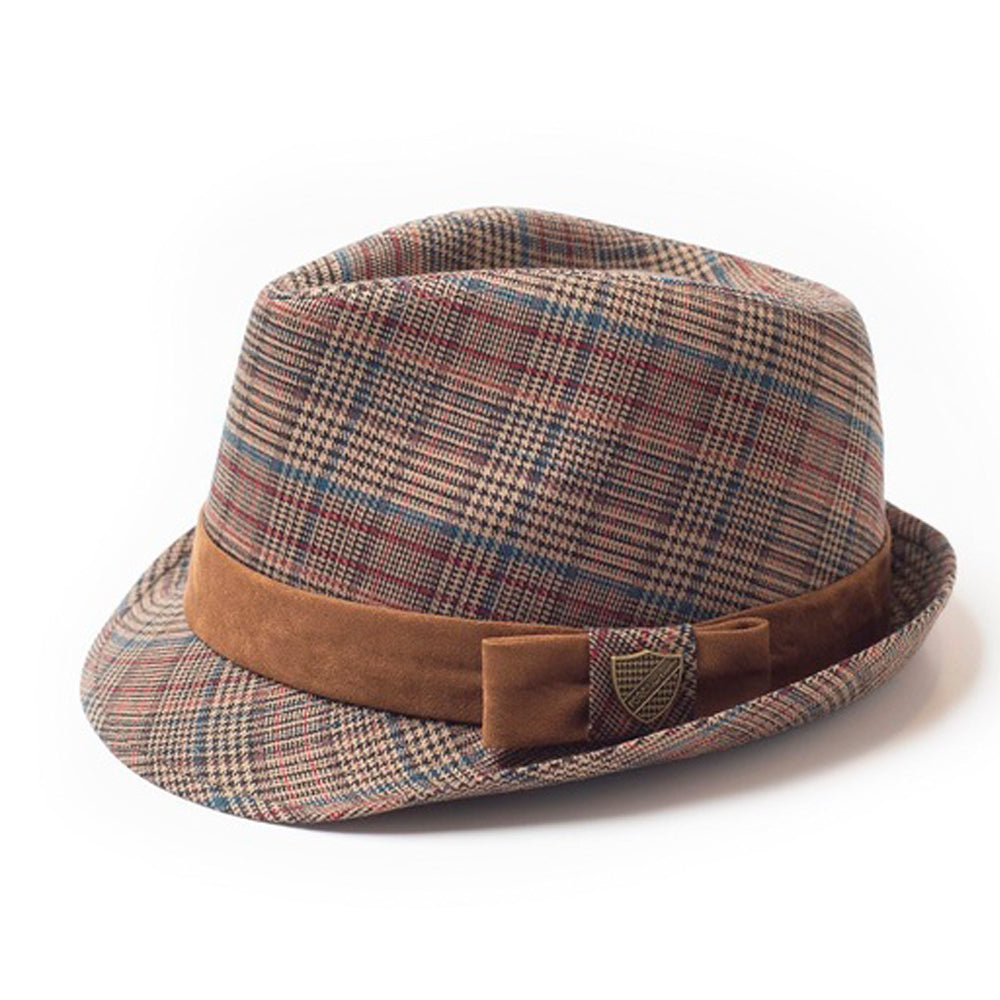 Boys Gentleman Plaid Fedora