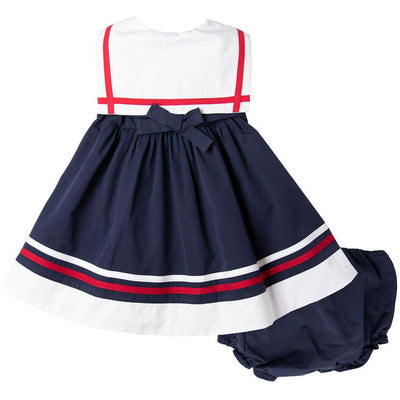 Navy Nautical Dress with Matching Panty