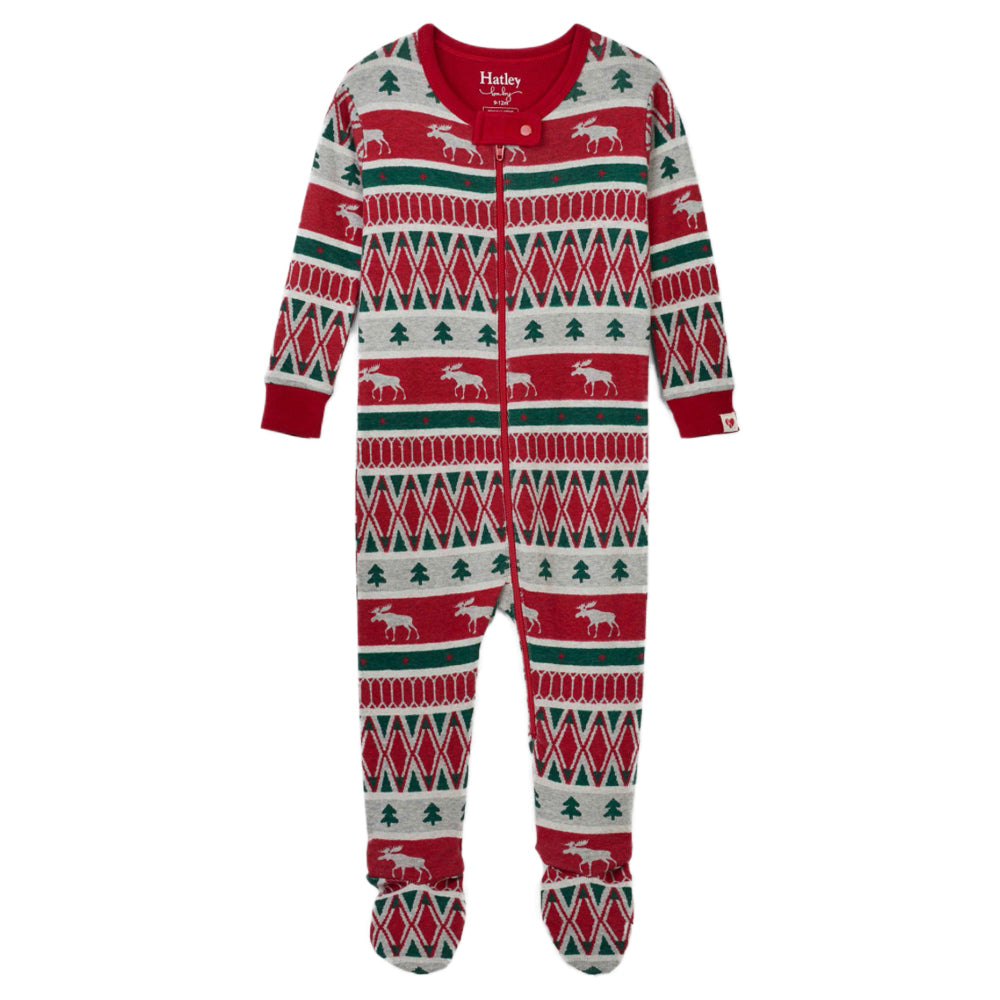 Festive Dinos ORGANIC Cotton Footed Coverall Pajama