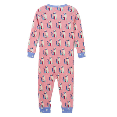 Patchwork Kitty ORGANIC Cotton Footed Coverall Pajama
