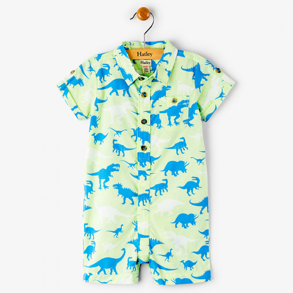 Dinosaur Silhouettes Short Baby Romper