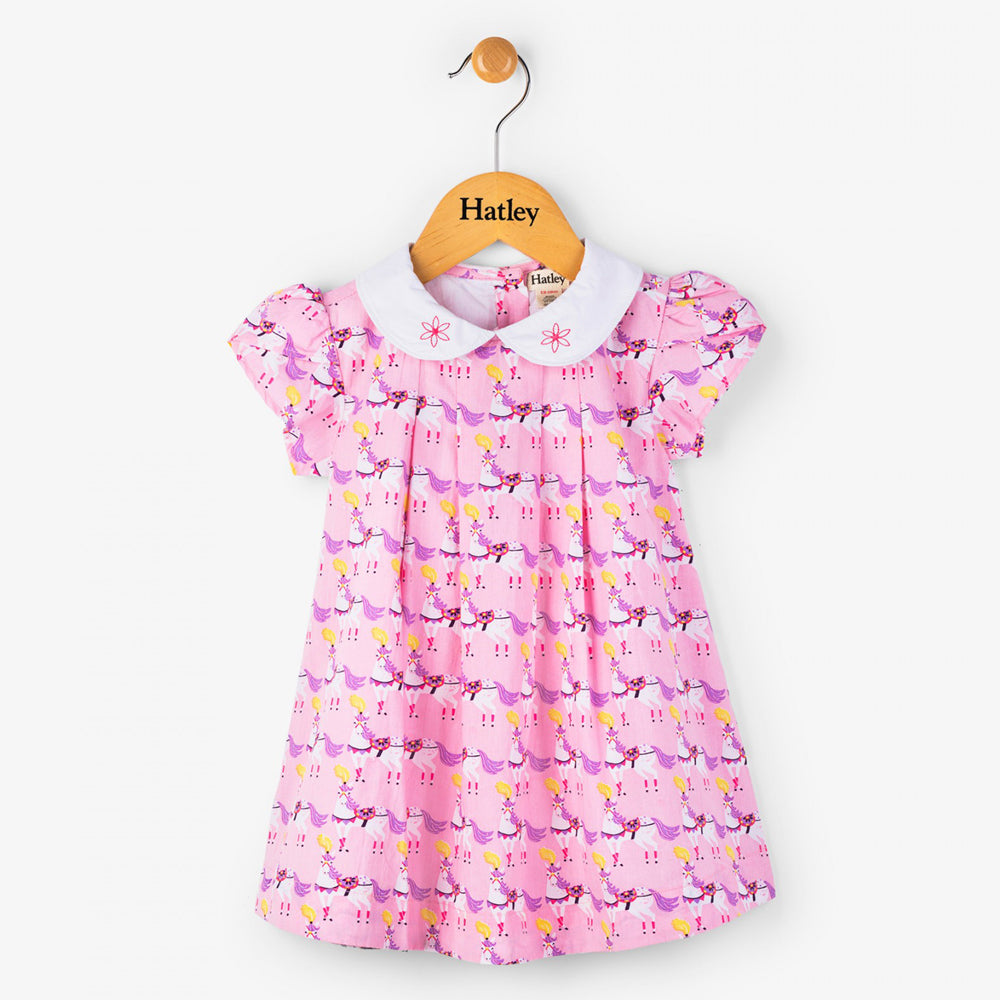Parade Horses Baby Collared Dress