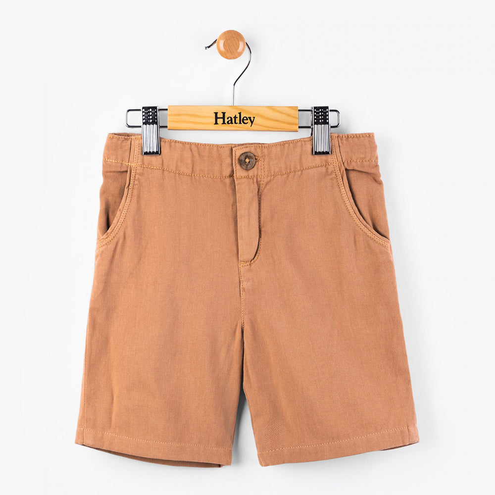Coconut Brown Woven Shorts
