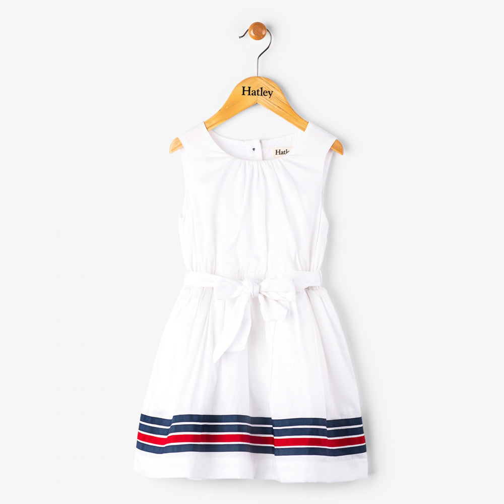 White Sateen Party Dress