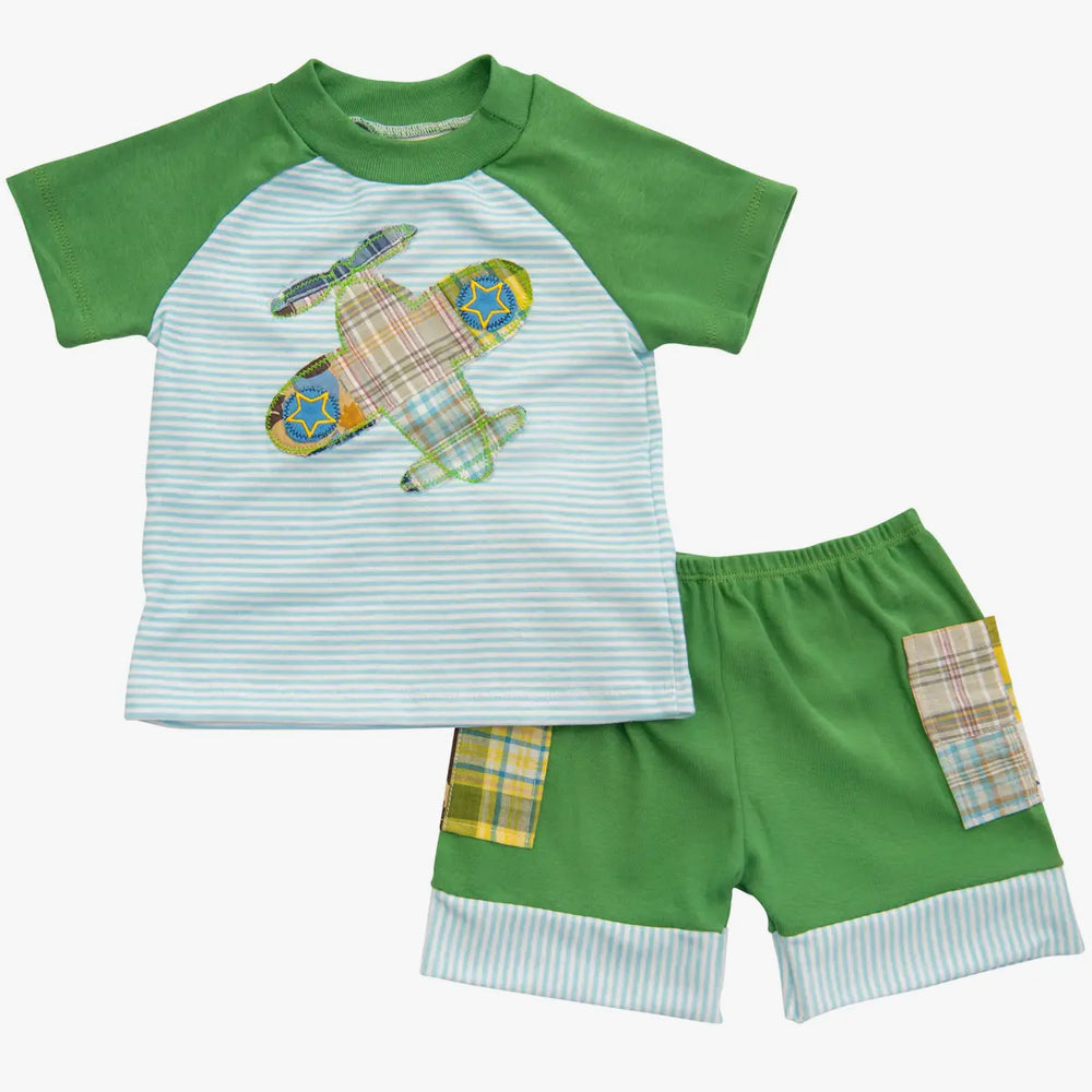 Baby and Toddler Boys Take Flight Shorts Set