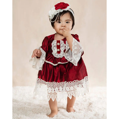 Baby Girl Colette Holiday Diaper Dress