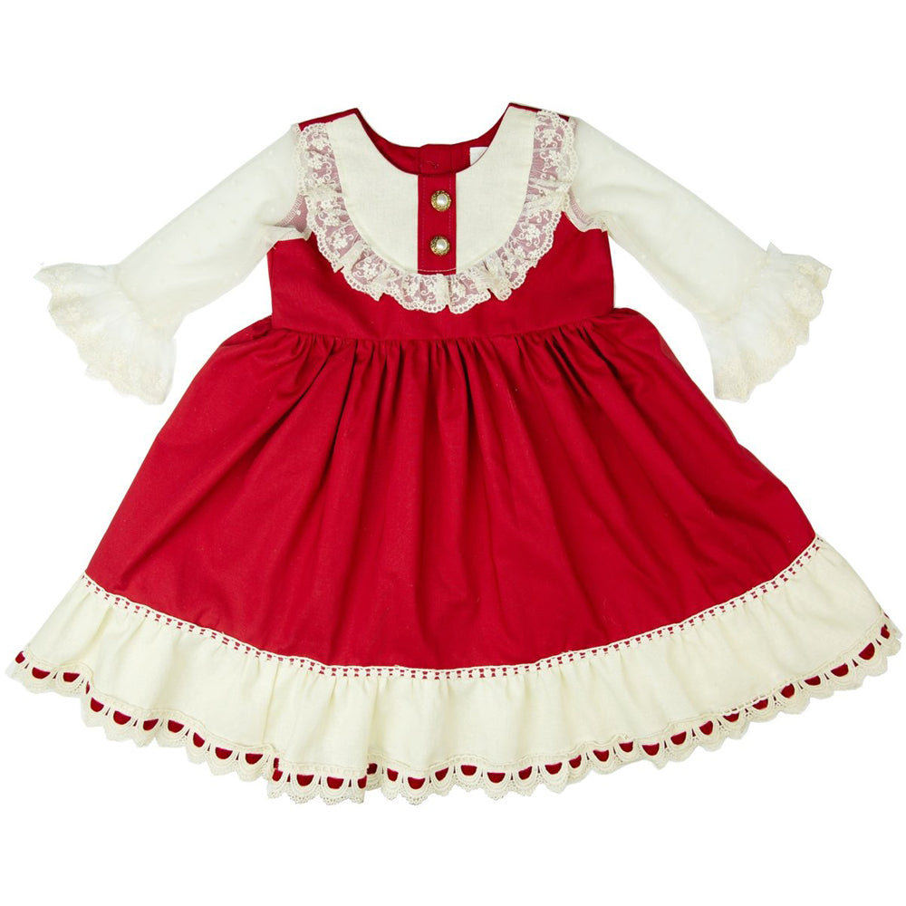 Noella Red and Ivory Holiday Dress