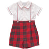 Baby Boys 2 Piece Holiday Plaid Shorts Bobbie Suit