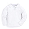 Girls White Peter Pan Top