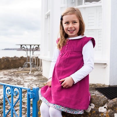 Girls White Peter Pan Top