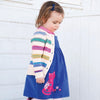 Girls Blue Cat Jumper Dress