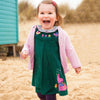 Girls Teal Elephant Jumper Dress