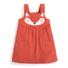 Girls Fox Cord Jumper Dress